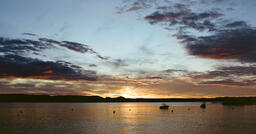 Ossining Hudson River Sunset Panorama